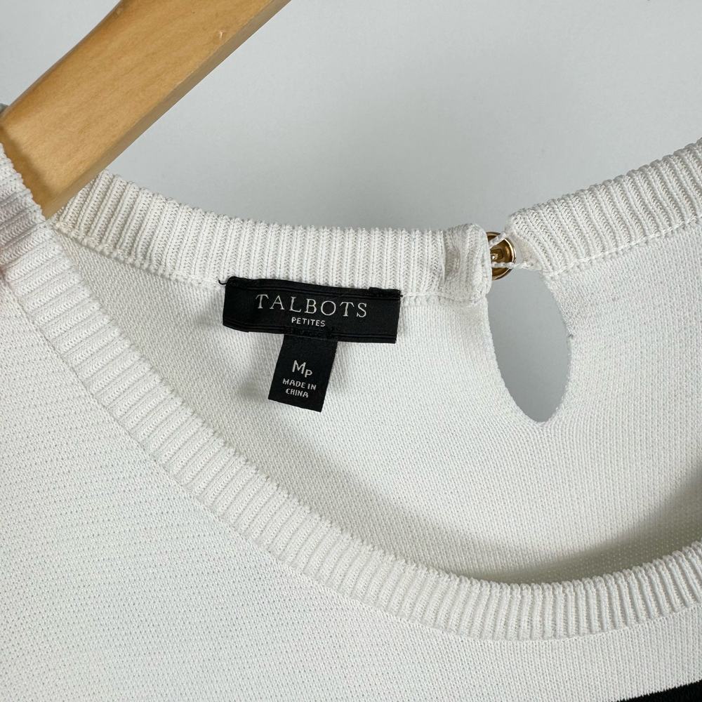 Talbots Women's Color Block Stripe Fit & Flare Dr… - image 4